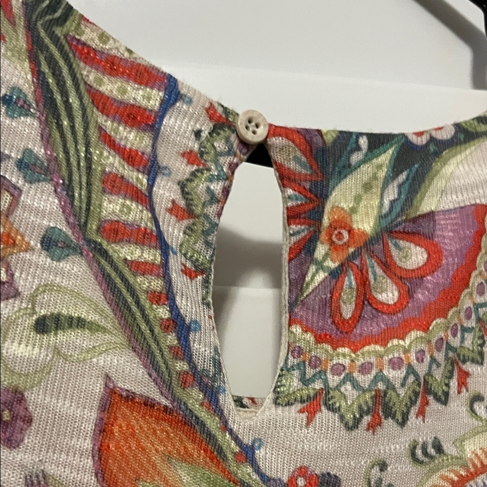 Desigual Floral Knit Dress with Pink and Green Accents - Picture 6 of 6